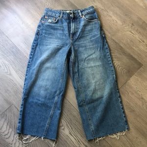 TOPSHO/PETITE Wide Leg Jeans